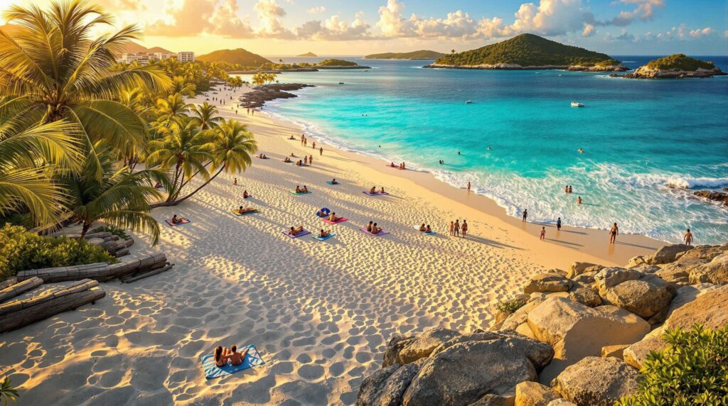Plage du Gosier en Guadeloupe, un lieu idéal pour vos vacances ensoleillées
