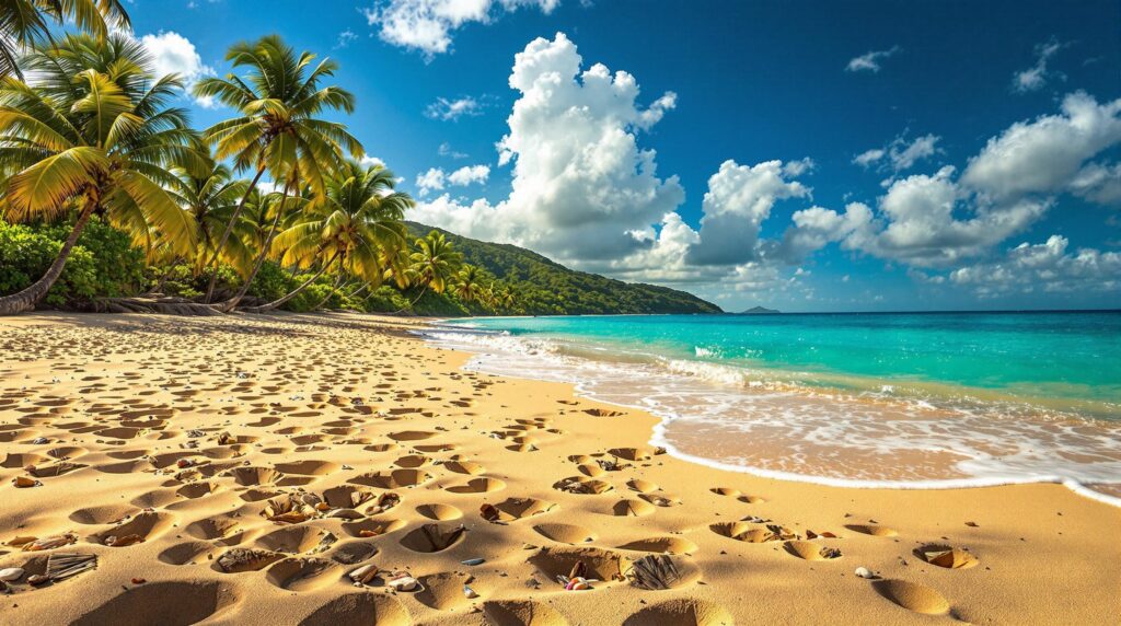 Plage les Salines Martinique, entre sable fin et eaux turquoise