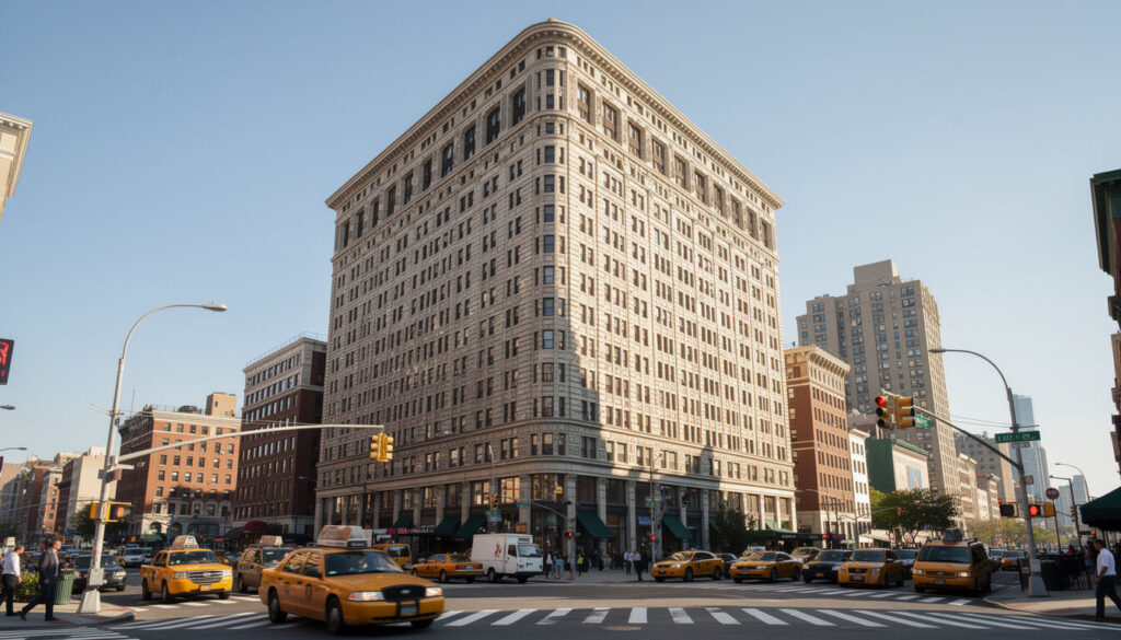 Flatiron building à new york : histoire et architecture du bâtiment iconique