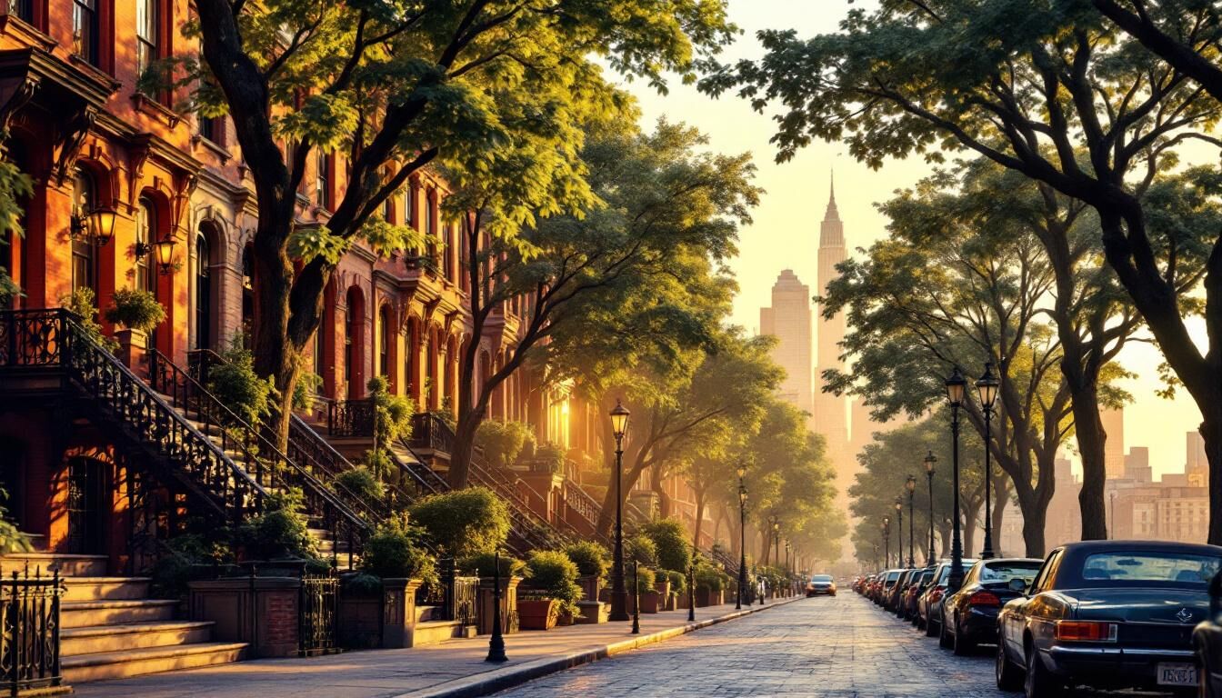Découvrez Brooklyn Heights, un quartier emblématique de New York célèbre pour ses charmants brownstones. Explorez ses rues pittoresques, ses vues imprenables sur Manhattan et ses attractions incontournables.