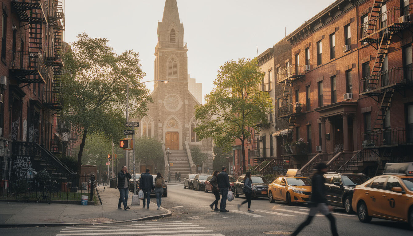 Découvrez l'East Village, un quartier emblématique de New York, célÚbre pour son melting-pot culturel vibrant, son histoire artistique riche et sa diversité unique.