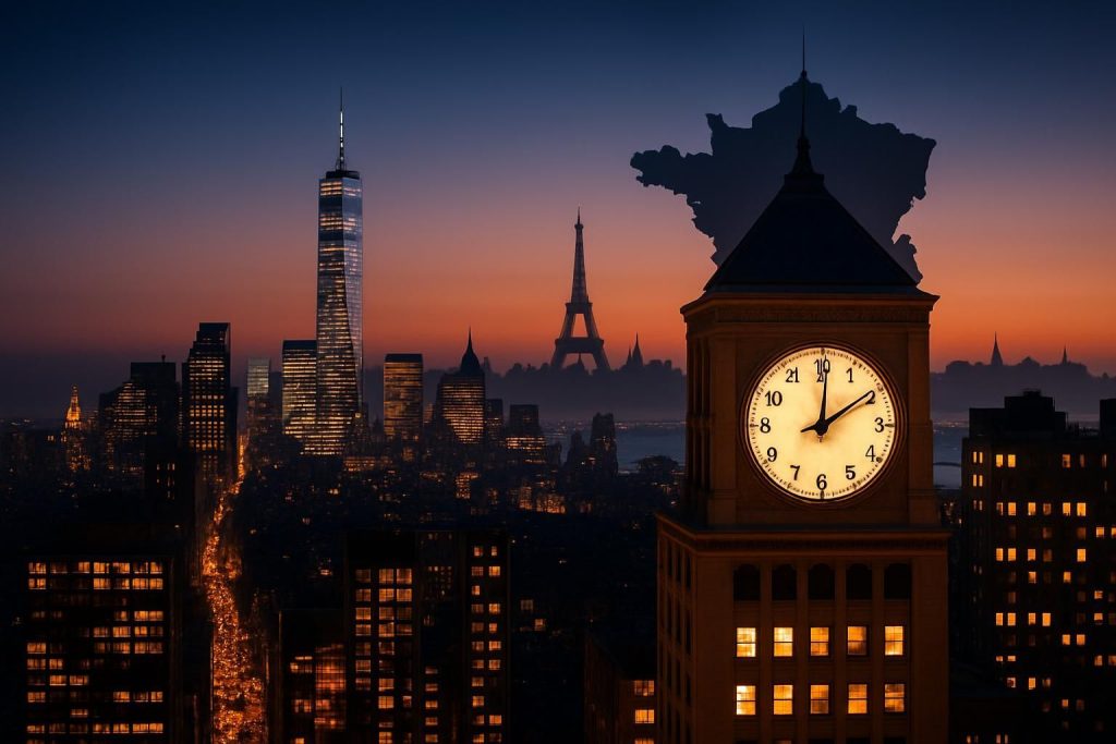 Découvrez l'heure actuelle à New York et les différences de fuseau horaire avec la France. Restez informé sur les décalages horaires et planifiez vos communications en toute simplicité.