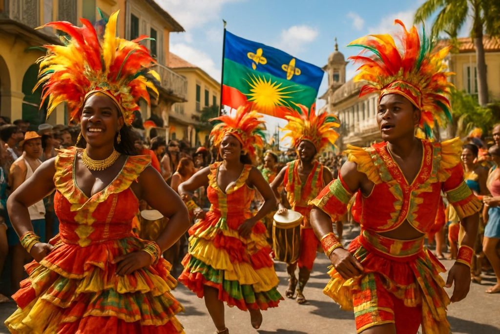 Découvrez le Carnaval de Guadeloupe 2025 : plongez dans un univers riche de traditions fascinantes et d'une histoire vibrante. Obtenez des conseils pratiques pour vivre pleinement cette expérience unique qui célèbre la culture créole à travers la musique, les costumes colorés et l'effervescence festive.