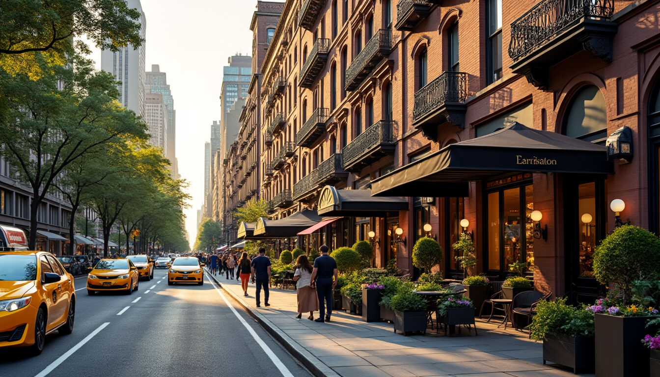 Découvrez le guide complet du quartier Upper East Side à Manhattan : son histoire, ses rues chics, ses musées incontournables, ses restaurants raffinés et tous les lieux emblématiques à ne pas manquer pour explorer ce quartier élégant de New York.