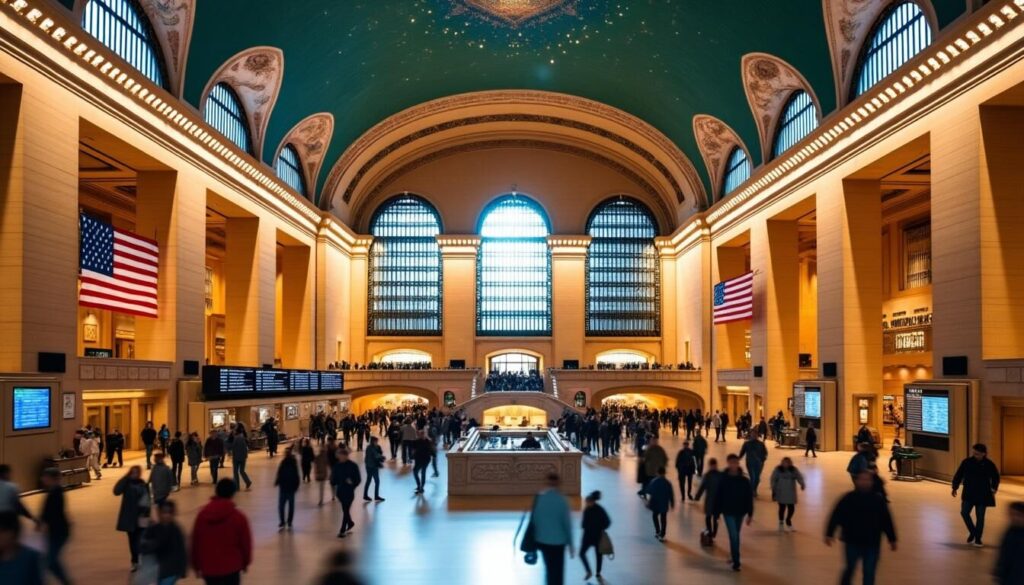 Plongez au cœur de New York en découvrant Grand Central Terminal, la gare mythique alliant histoire, architecture impressionnante et animations uniques.
