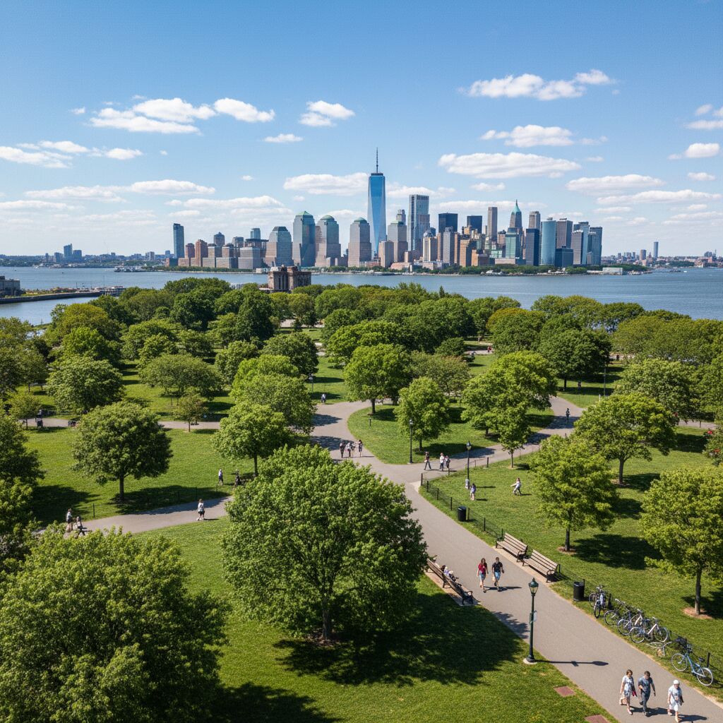 Découvrez Governors Island à New York, un havre de paix où nature, histoire et détente se rencontrent au cœur de la ville.
