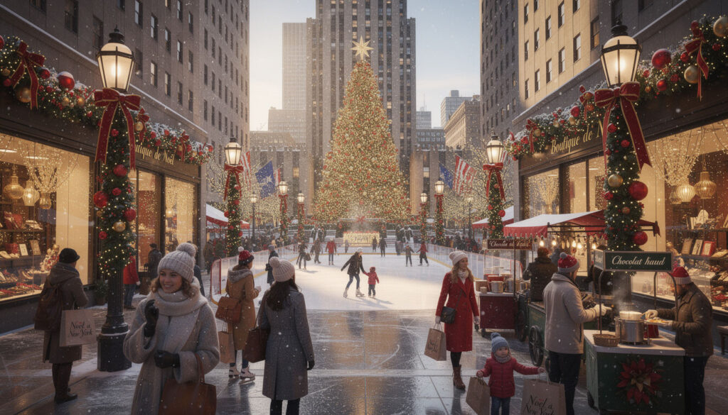 Découvrez New York en décembre avec notre guide complet des fêtes et activités hivernales pour profiter pleinement de la magie de la saison dans la ville qui ne dort jamais.