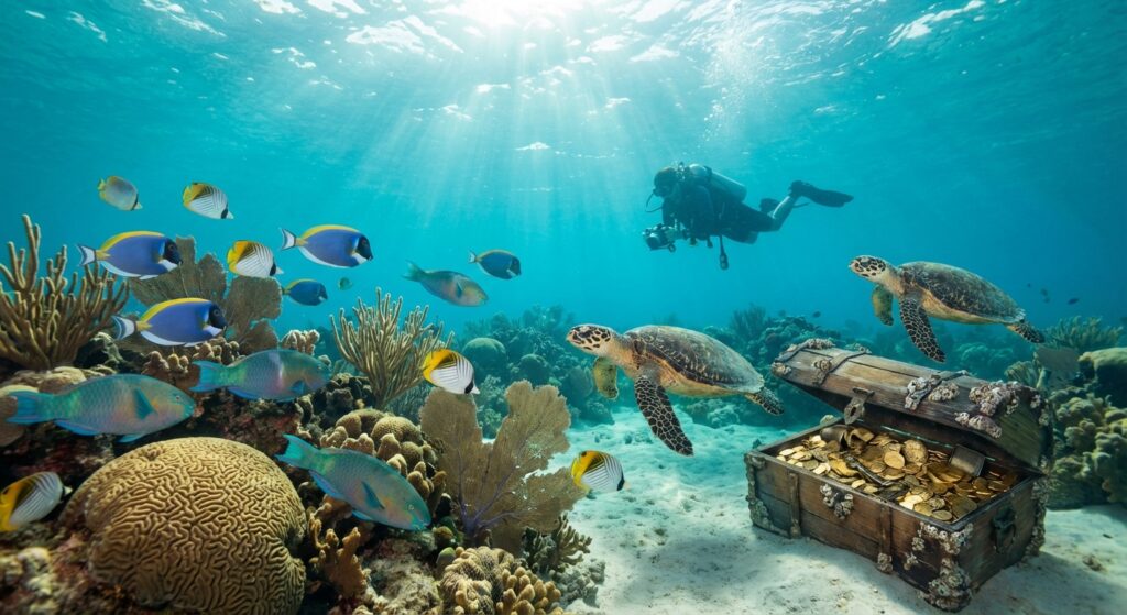 explorez les merveilles sous-marines des antilles lors d'une croisière aventureuse. plongez dans l'inconnu et découvrez des trésors marins uniques et fascinants.