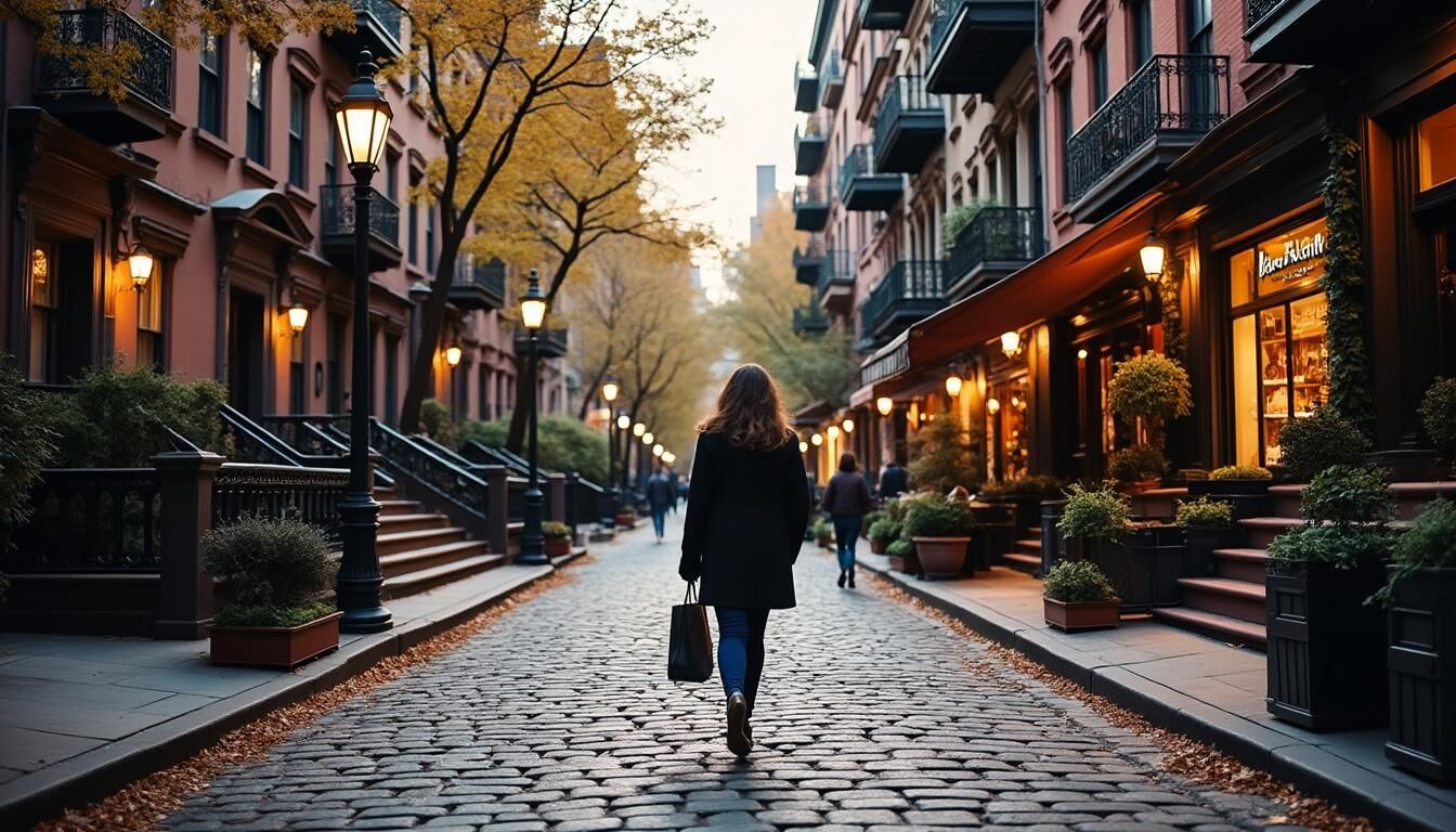 Explorez Greenwich Village, le quartier bohème emblématique de New York, célèbre pour son histoire artistique, ses rues pittoresques et son ambiance unique.
