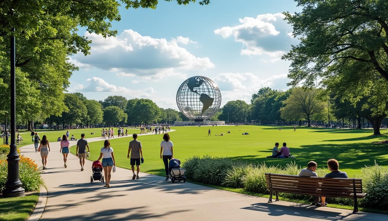 Explorez Flushing Meadows Corona Park, le poumon vert du Queens, et profitez de ses espaces naturels, ses attractions culturelles et ses activités de plein air pour toute la famille.