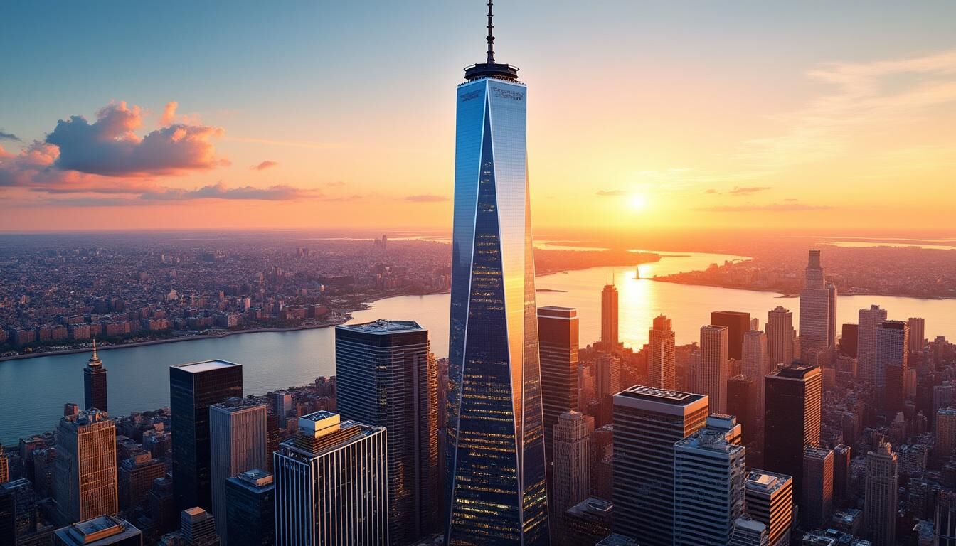 Découvrez la vue imprenable sur New York depuis le sommet du One World Observatory. Une expérience unique pour admirer la ville sous tous ses angles.