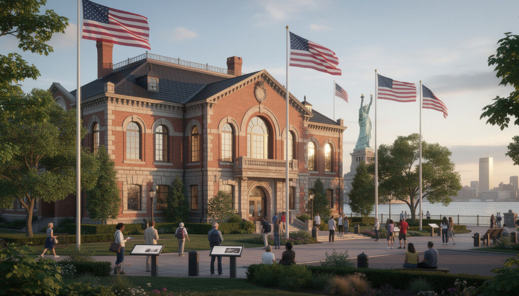 Explorez Ellis Island, le musée national de l’immigration à New York, pour découvrir l’histoire émouvante et riche des immigrants qui ont façonné les États-Unis.