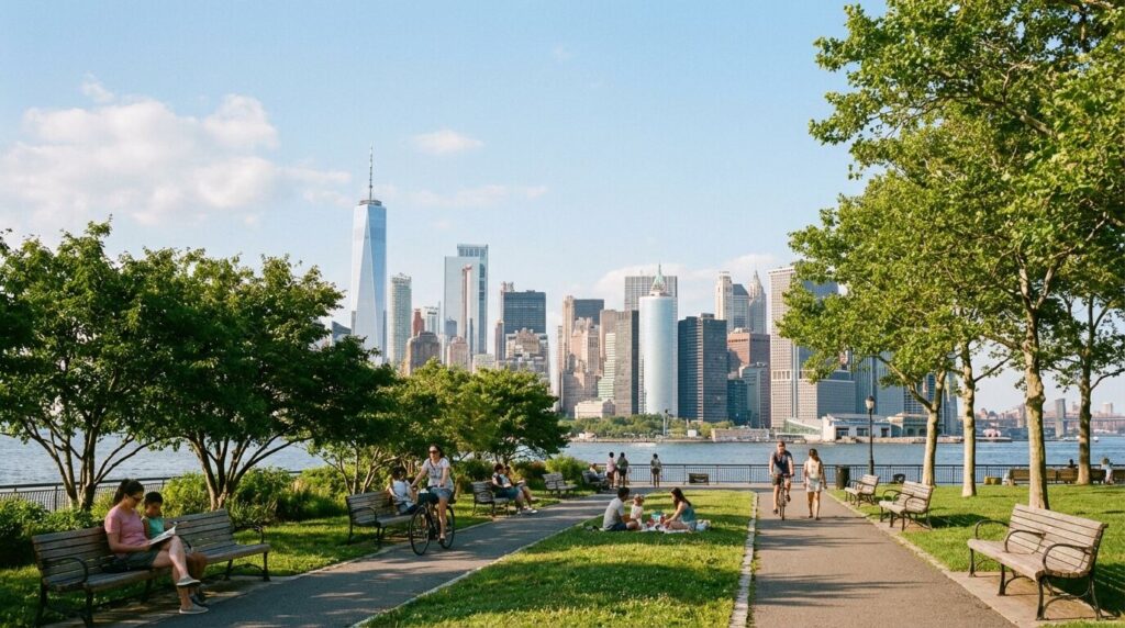 Découvrez Governors Island à New York, un havre de paix unique au cœur de la ville, idéal pour se détendre, explorer et profiter de paysages exceptionnels loin de l'agitation urbaine.