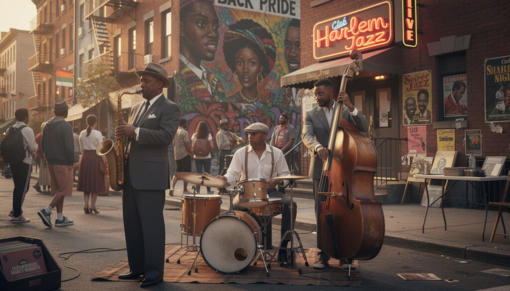 Découvrez Harlem, le cœur vibrant du jazz et de la culture afro-américaine à New York, riche en histoire, musique légendaire et traditions culturelles uniques.