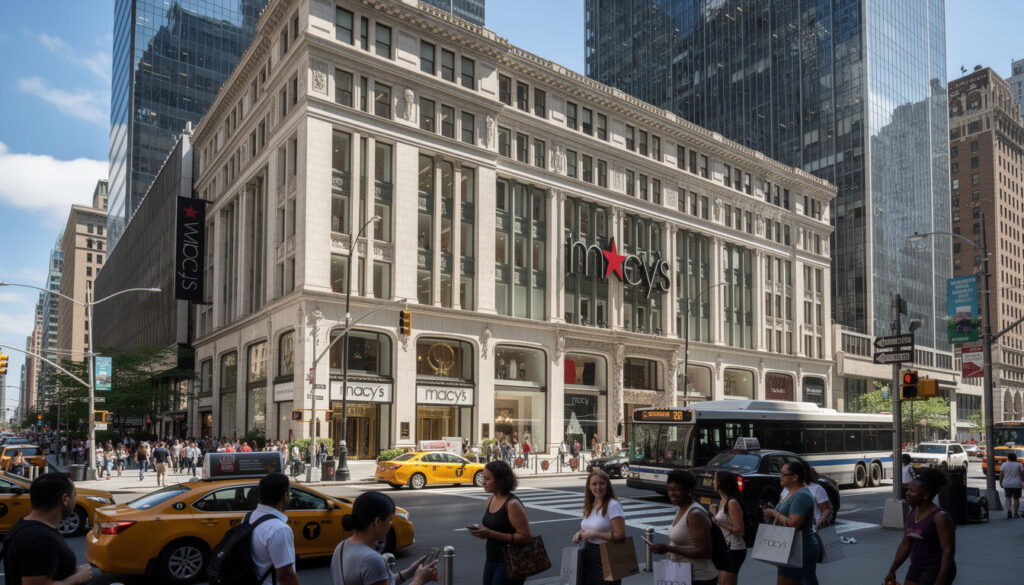 Découvrez Macy's à New York, l'icône emblématique du shopping offrant une expérience unique avec ses produits variés, ses offres exclusives et son ambiance légendaire au cœur de la ville.