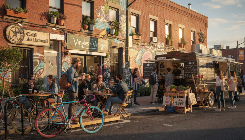 Découvrez Williamsburg à Brooklyn, l'épicentre du style hipster, où créativité, art urbain et culture alternative se rencontrent pour une expérience unique.
