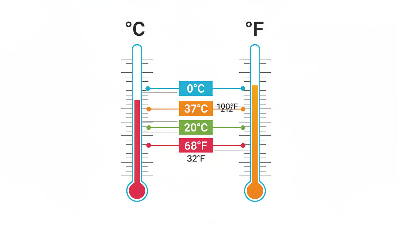 Découvrez comment convertir facilement les températures entre degrés Celsius (°C) et Fahrenheit (°F) grâce à nos explications claires et simples.