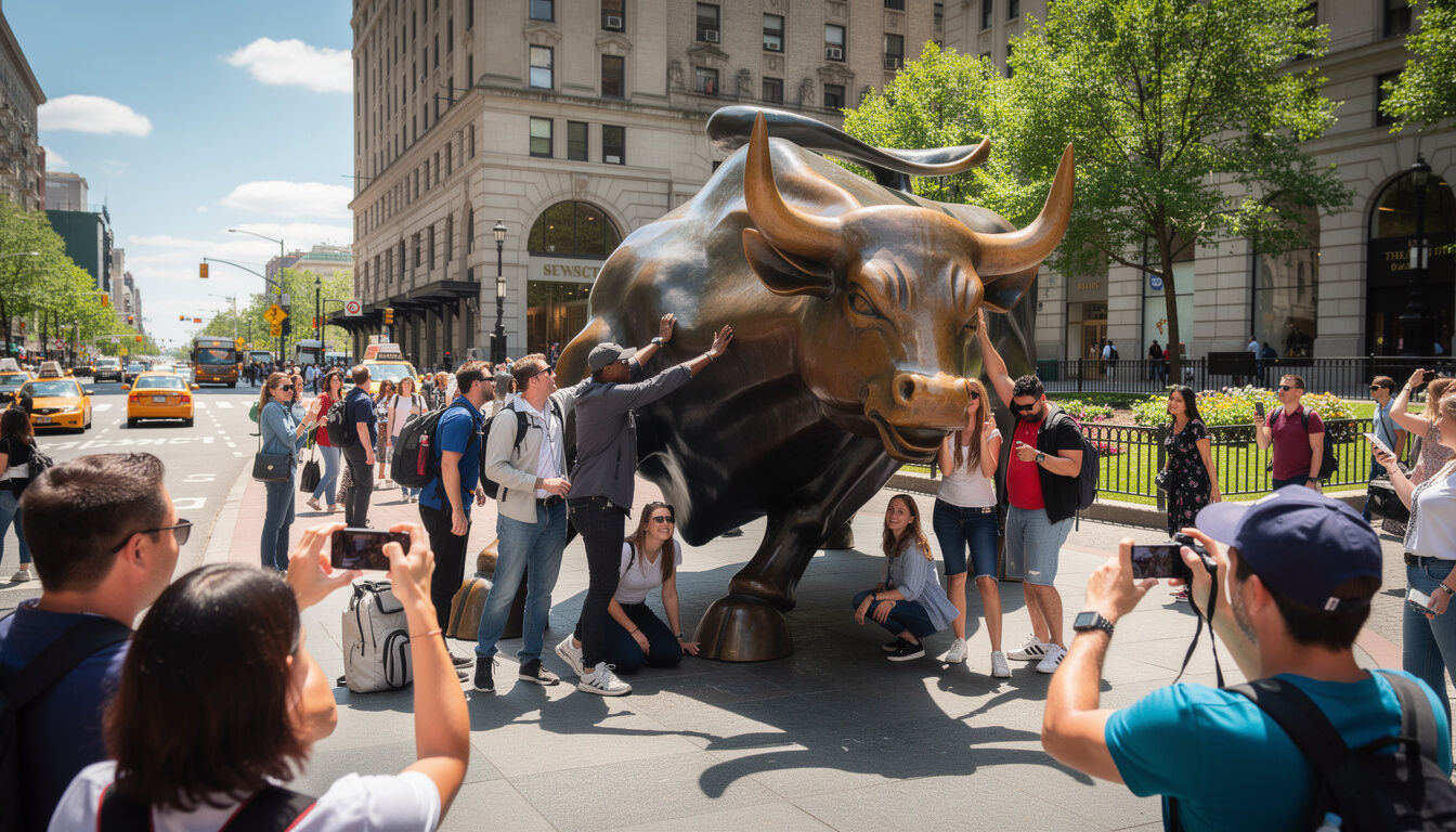 Découvrez l'histoire et la symbolique du Taureau de Wall Street, emblème dynamique et puissant du cœur du quartier financier new-yorkais.