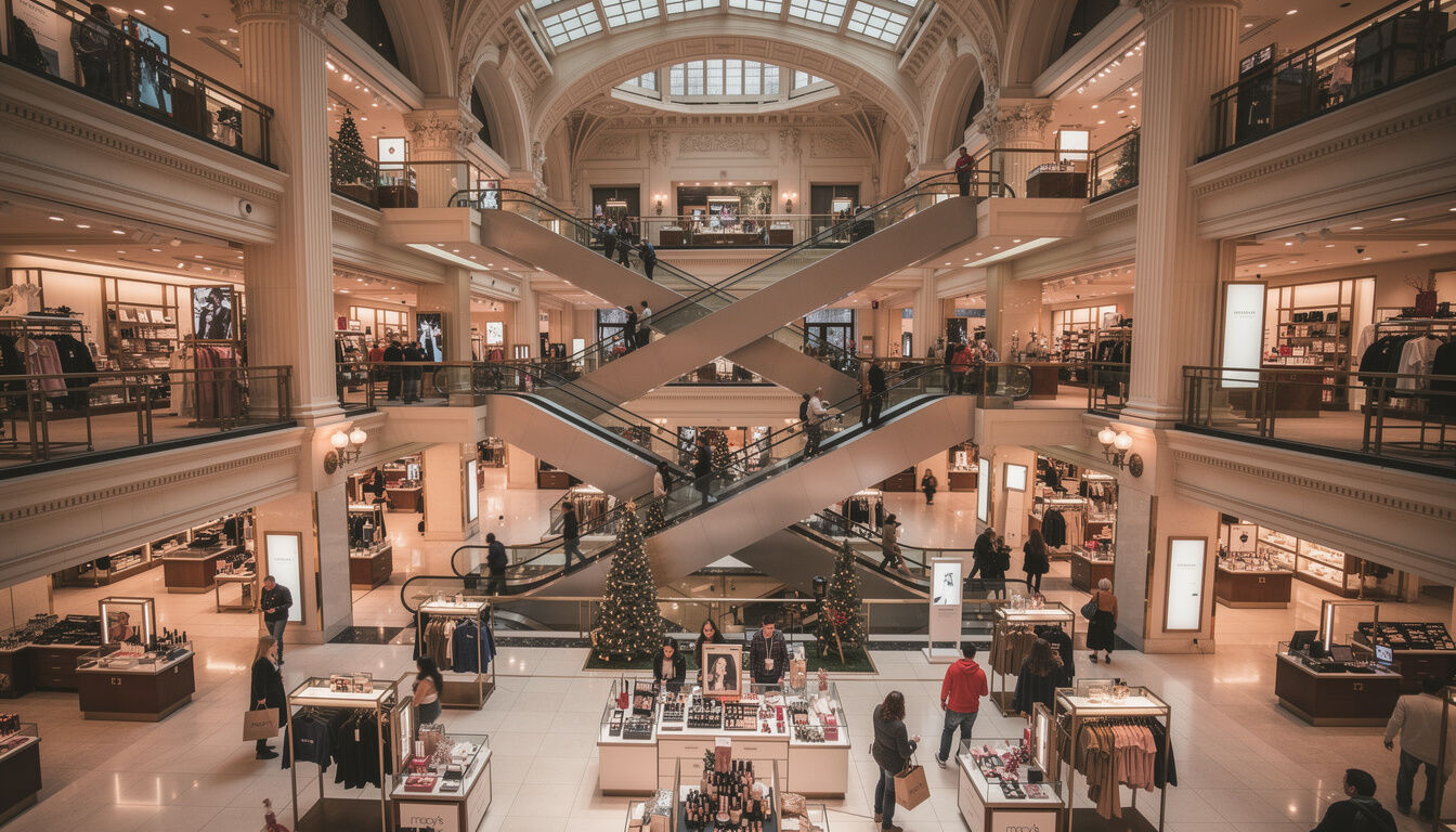 Découvrez Macy's à New York, l'icône incontournable du shopping, offrant une expérience unique avec une vaste sélection de produits, des offres exclusives et une ambiance emblématique au cœur de la ville.