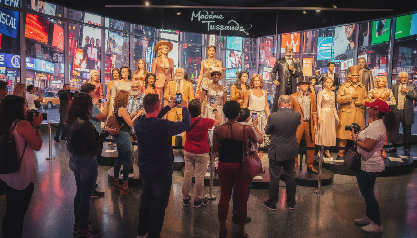 Découvrez Madame Tussauds New York, le musée de cire emblématique où célébrités et personnages historiques prennent vie dans des sculptures incroyablement réalistes. Une expérience incontournable pour petits et grands !