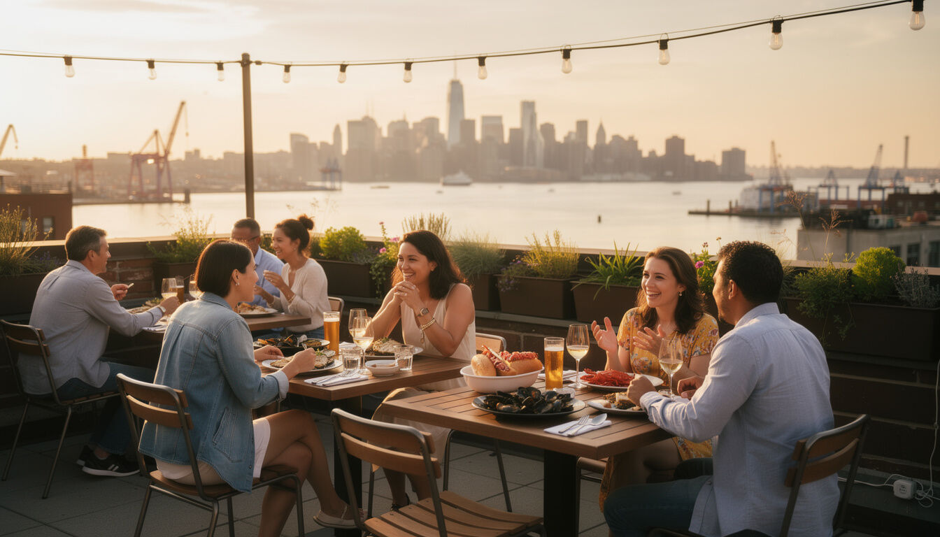Découvrez Red Hook à Brooklyn, le quartier rebelle de New York, connu pour son ambiance unique, son histoire industrielle et ses vues imprenables sur le port.
